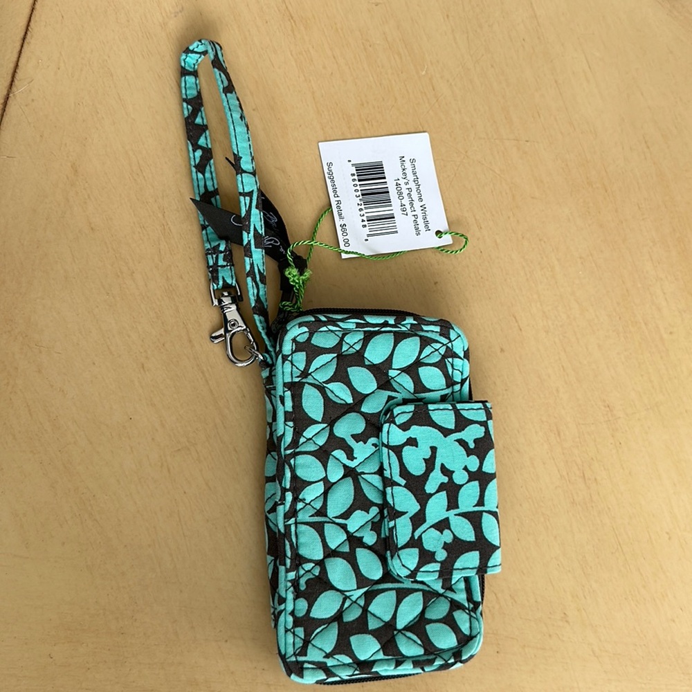 Vera Bradley Smart phone wristlet- “Mickeys Perfect Petals” design.